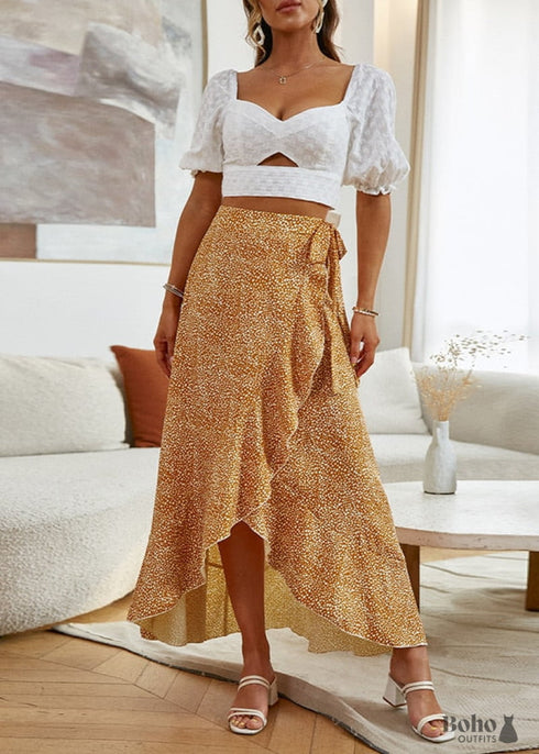 Falda cruzada bohemia Fiona